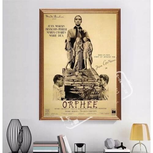 Orpheus Jean Cocteau French Vintage Retro Film Movie Decorative Poster Wall Canvas Sticker Home Decor