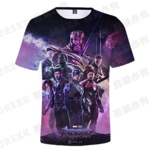 New Marvel The Avengers 3D T Shirt Men Women Summer Short Sleeve Fashion Cool Printed Brand T-shirt Cool Tops Tee Clothing