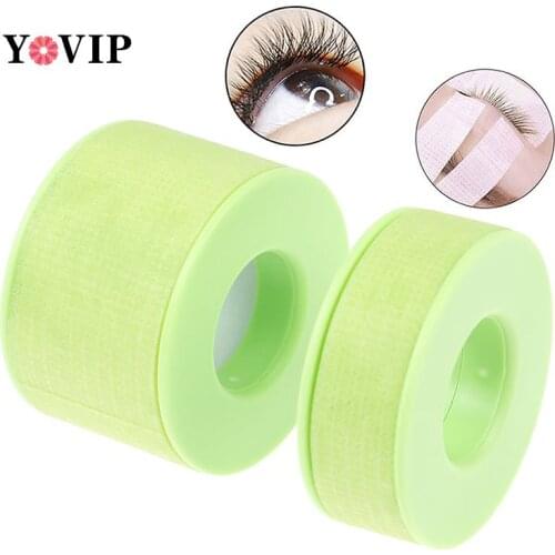 Eyelash Extension Tape Breathable Non-Woven Green False Eyelash Patches For Building Extension Makeup Paper Under Eye Pads S/L