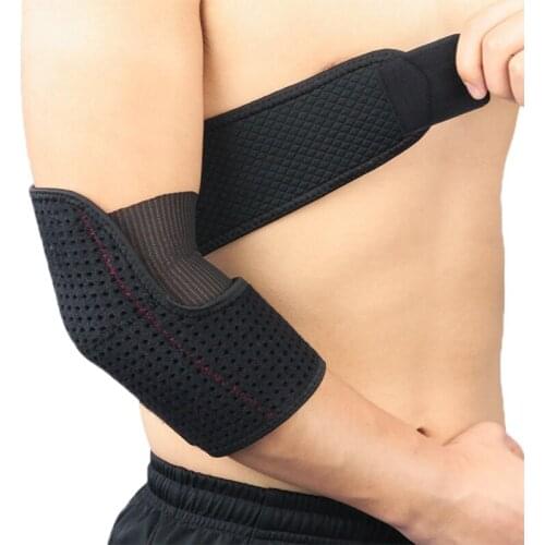 Newest Arrival1pc Elbow Pads Sleeve Adjustable Breathable Arms Wrap Cover Protector Fitness Sportswear Accessories Neoprene Pote