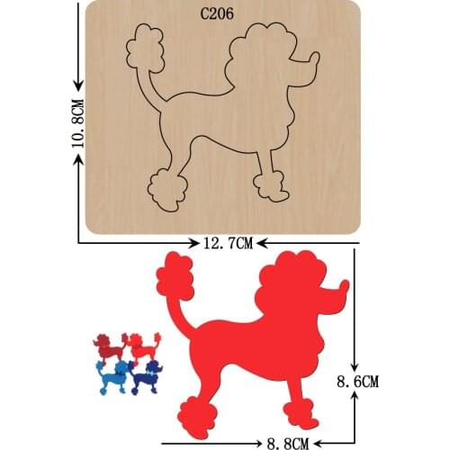 New DOG Wooden die Scrapbooking C-206 Cutting Dies Compatible with most die cutting machines