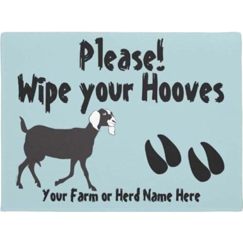 Nubian Goat Doormat Home Decoration Entry Non-slip Door Mat Rubber Washable Floor Home