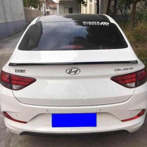 For HYUNDAI Celesta Spoiler 2017-2018 Celesta spoiler High Quality ABS Material Car Rear Wing Primer Color Rear Spoiler