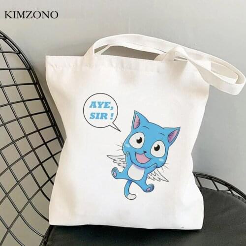 Fairy Tail shopping bag bolsa shopper handbag jute bag recycle bag bag sac cabas net reusable bolsa compra custom