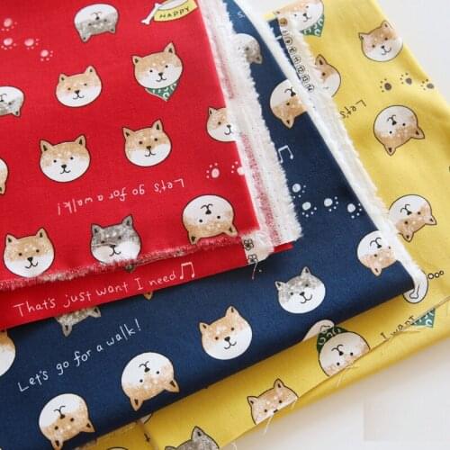 Flower printed ramie fabric Pastoral style floral dress fabric handmade clothing retro shirt fabric