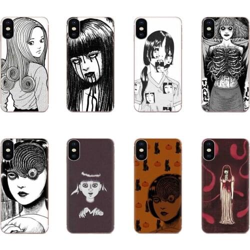 Ultra Thin For Samsung Galaxy S9 S10 S20 Plus Ultra S6 S7 S8 Edge Plus Junji Ito Tees Horror