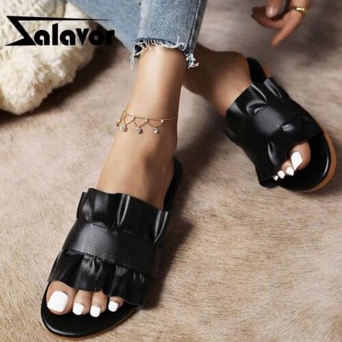 ZALAVOR New Women Summer Shoes Flat Heel Women Slippers Fashion Casual Shoes Women Daily Vacation Women Footwear Size 35-43