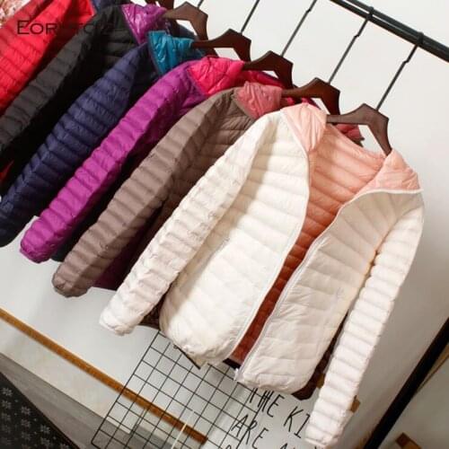 SEDUTMO Winter Plus Size 3XL Duck Down Coat Women Ultra Light Hooded Jackets Two Side Wear Coat Spring Slim Puffer Jacket ED1058