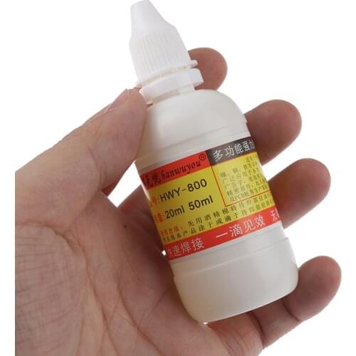 1 bottle of 20ml / 50ml Stainless Steel Liquid Flux Solder Paste Liquid Flow Welds Water Durable Liquid Solders Best Price