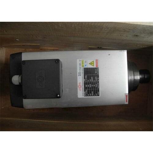 16HP 12KW 18000rpm ER32 Square Woodworking AC Spindle motor 4 bearings 170*150 380V 26A 300Hz air cooling CNC Router