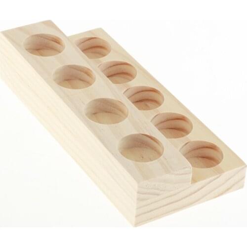 2 Layers Essential Oils Display Rack Box Stand Holder for 9pcs 15ml Bottle