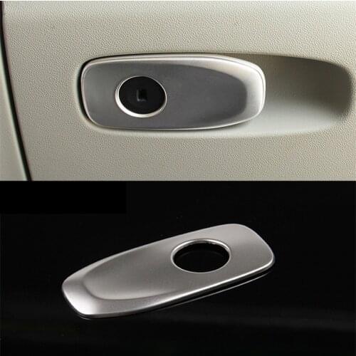 Stainless Steel Interior Copilot Glove Box Switch Frame Decorative Cover Trim For Volvo V40 CC Car Styling Interior Accessories