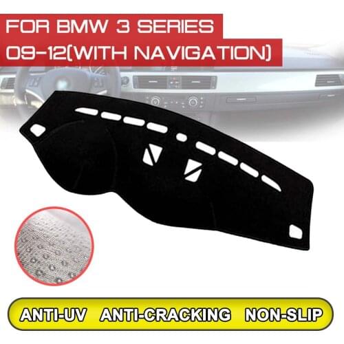 For BMW 3 Series 2009 2010 2011 2012 with Navigation Car Dashboard Mat Anti-dirty Non-slip Dash Cover Mat UV Protection Shade