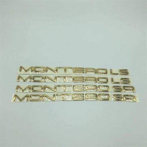 For Mitsubishi Pajero Montero LS SR Emblem Side Door Fender Logo Stickers