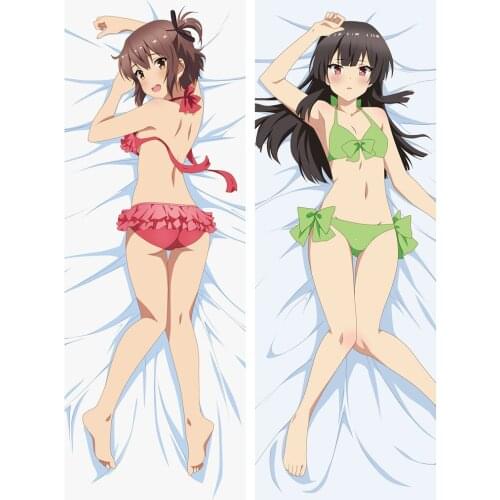 Anime Cartoon Katana Maidens: Toji no Miko Double sided hugging Pillow Case Pillow Cover Pillowcase Peach Skin 2 Way 88042