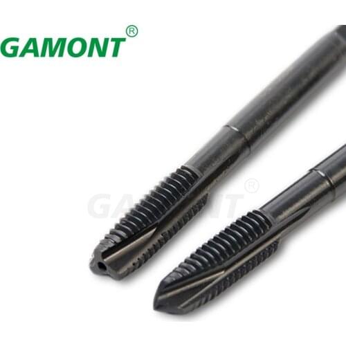 GAMONT Metric Fine Thread Spiral Pointed Taps Pot Straight Flute Thread Screw Plug Tap Threading Tools Working Stainless Steel