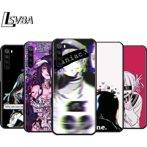 Sad Anime Aesthetic Senpai for OPPO Find X2 K5 K3 R17 R15 R9S F17 F15 A72 A73 A53 A52020 A31 Pro Lite Neo Black Phone Case