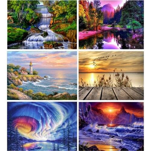 Full Round Drill 5d Diamond Painting Landscape Space Star DIY Diamond Embroidery Picture Of Rhinestone Mosaic Home Decor