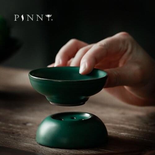PINNY Pottery Tea Strainers Stainless Steel Tiny Filter Screen Ceramic Tea Leaf Spice Filter Kung Fu Tea Accessories