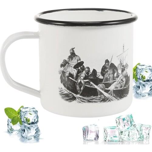 Classic Black Beaded Enamel Mug for Home and Office Coffee and Milk Mugs