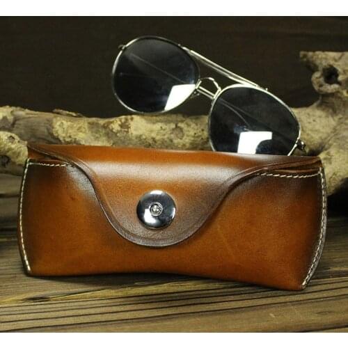 MAHEU Leather Sunglass Cases full grain leather cowskin eyeglass case sunglass box leather men women leather sunglass bag luxury