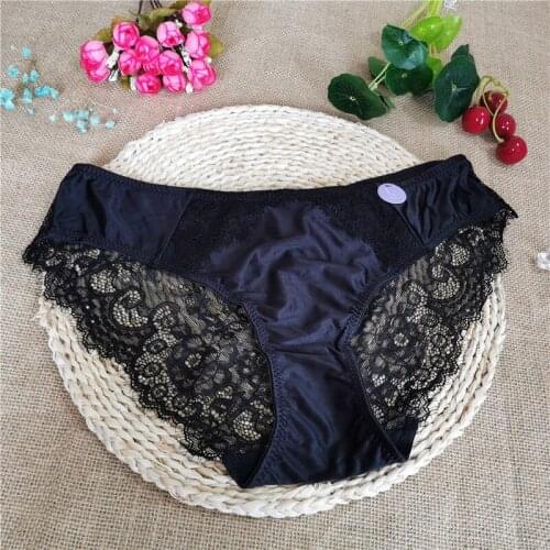 Black Eyelash lace contrast color lace female underwear high elasticity American hot style sexy womens underwear