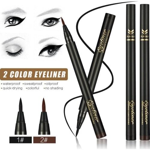 HUAMIANLI Hot Long-lasting Ultimate Black Liquid Eyeliner Waterproof Eye Liner Pencil Pen Charming Makeup Cosmetic Tools
