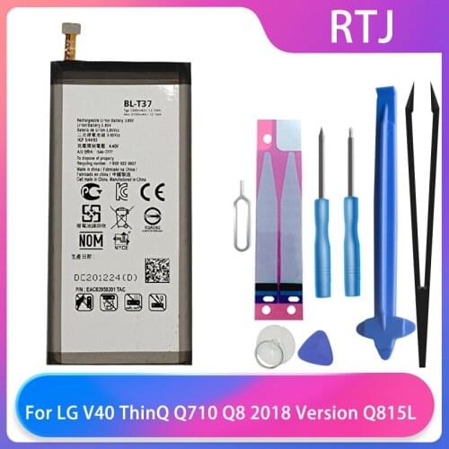 Original Replacement Batteries For LG V40 ThinQ Q710 Q8 2018 Version Q815L BL-T37 High Capacity Battery