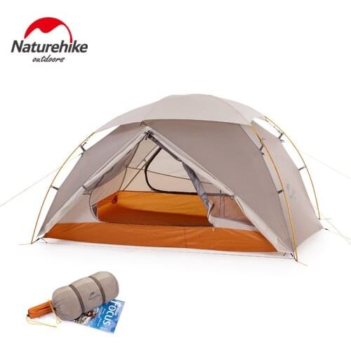 Naturehike Nebula 2 Man Camping Tent 20D Nylon pu4000mm Waterproof Tents Ultralight Outdoor Tent better than Cloud Peak NH