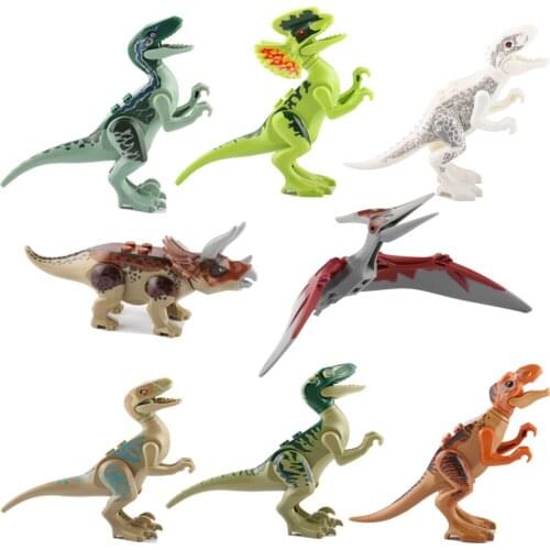 Jurassic Dinosaurs World Park Dinosaur Raptor protection zone Building Blocks Set Kids Toys For Children juguetes