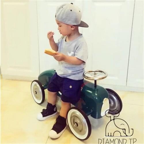 Studio Props Photography Classic Metal Scooter Photo Shoot Accessories for Baby Posing Props Iron Car Ride on Toys for Children