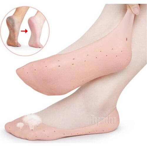 Moisturizing Silicone GEL Sock Slippers Prevent Foot Heel Crack Shoe Remove Feet Calluses Heal Rift Whitening Skin Boat Socks