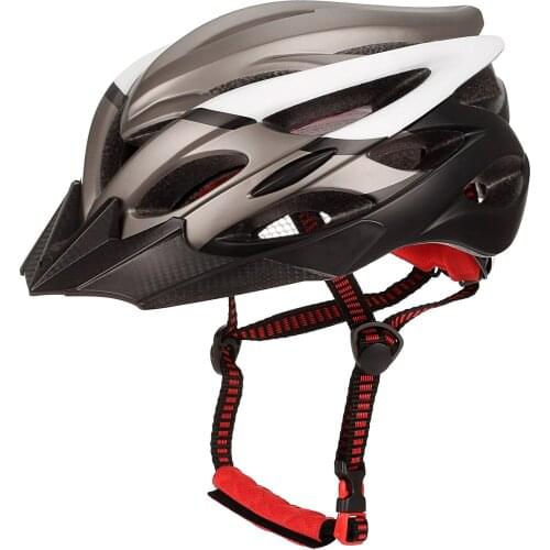 Bicycle Cycling Helmets EPS Ultralight Interally Molded Bike Helmet With Light Detachable Visor Safety Cap MTB Racing Helmet