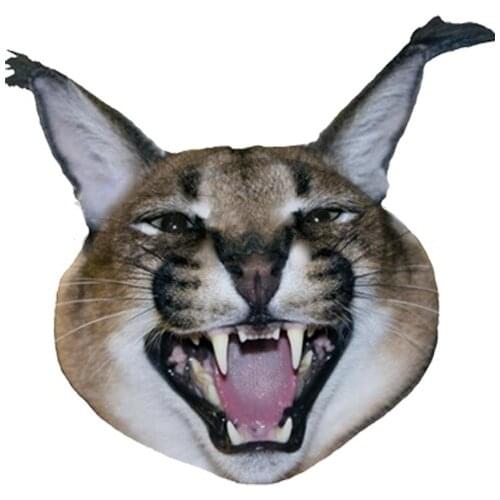 15x 13cm For Big Floppa Angry Graffiti Sticker Personality Creative Cartoon Stickers Body For Car Vinyl Car Wrap