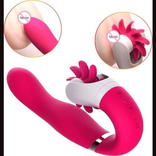 Rotation Dildo Vibrators Oral Sex Tongue Licking Toy Sexual Wellness G Spot Massage Female Clitoris Stimulator Sex Toy for Women