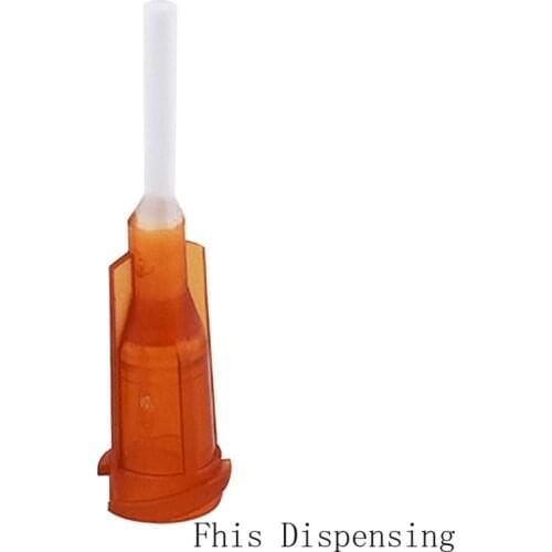 0.5 Inch 15G PP Flexible Needle Glue Dispensing Needle Tube Length 12.7mm Pack of 20