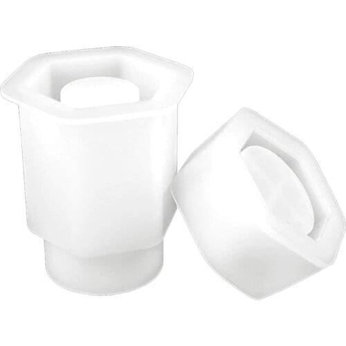 1 Set Storage Bottle Jar Crystal Epoxy Resin Mold DIY Crafts Casting Tool Sealed Container with Lid Silicone Mould