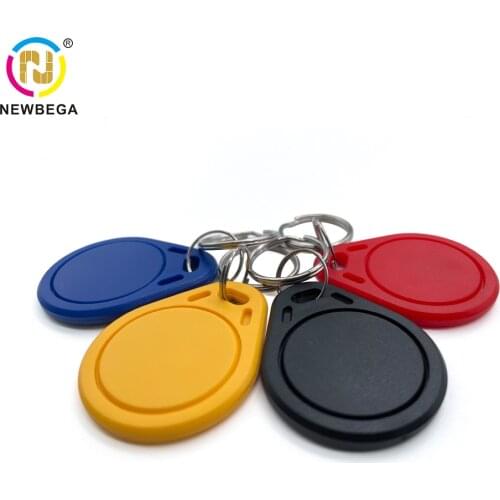 10PCS RFID T5577 Keychain Chip Can Copy ID 125Khz Readable and Rewriteable Proximity Key Fob Smart Access Card