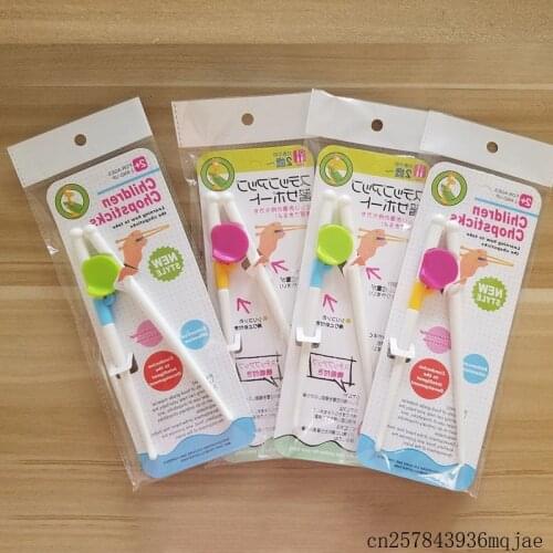 1000 Pairs Baby Training Chopsticks Helper Plastic Baby Exercise Chopsticks Cartoon Children Learning Chopsticks