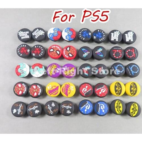 2sets Thumb Stick Grip Extender for Sony PlayStation 5 Controller Analog Cover Case Skin Joystick Silicone Rubber Cap FOR PS5