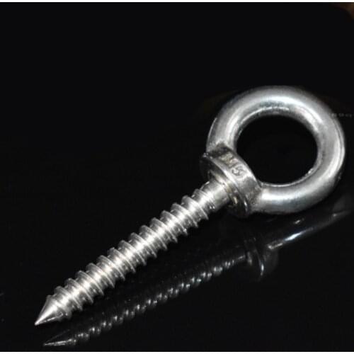 2PCS Rings Screw Self-tapping Sheep Eye With Ring Screws Self Drilling Bolts