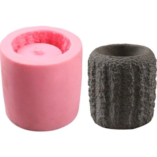 3D Cement Vase Succulents Flower Pot Silicone Mold Plant Pot Concrete Mould Home Decoration Cake Decorating Tools Craft Making