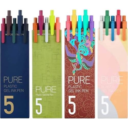 4 Packs Gel Ink Pens Retractable 20 different ink color Extra Fine Point (0.5mm) for Drawing Bullet Journaling Planner Make Note