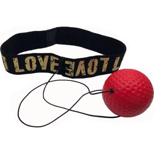 Boxing Magic Speed Ball Practice Reaction Ball Yellow Baseball 2021 New Fashion Reflex Training Sport Head Band Speedball Red