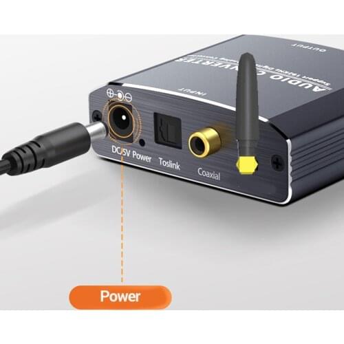 192khz Bluetooth-Compatible DAC Digital to Analog Audio Converter With Volume Control Bluetooth-Compatible Receiver DAC For Amp