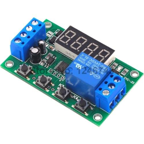 DC 5V/12V/24V 5A YYC-2S Adjustable LED Delay Relay Module Delay Timer Control Switch Board