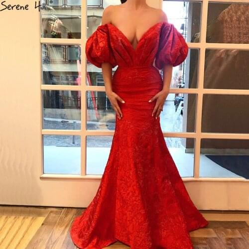 Off Shoulder Long Red Mermaid Formal Evening Prom Party Gown Dress Engagement Gowns For Weddins 2020 BLA6541