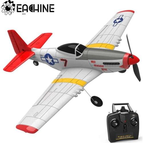 Eachine Mini P-51D EPP 400mm Wingspan 2.4G 6-Axis Electric RC Airplane Trainer 14mins Fight Time Fixed Wing RTF for Beginner