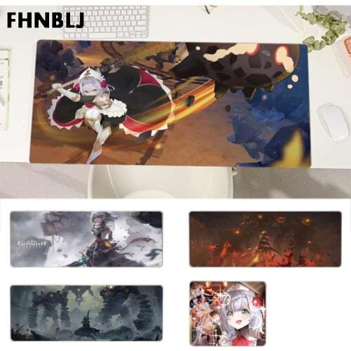 FHNBLJ Anime Game Genshin Impact Noelle Cute New Mouse Mat Gaming Mousepad Size for CSGO Game Player Desktop PC Computer Laptop