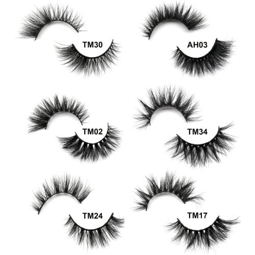 HUISGHAIR Brand Eyelashes 3D Mink Lashes Luxury Hand Made False Eyelashes Upper Lashes 3D mink eyelashes makeup